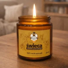 Świece z naturalnego wosku pszczelego